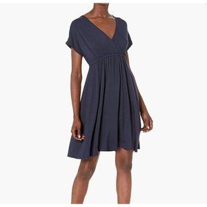 Amazon Essentials Womens Surplice Dress Small Navy